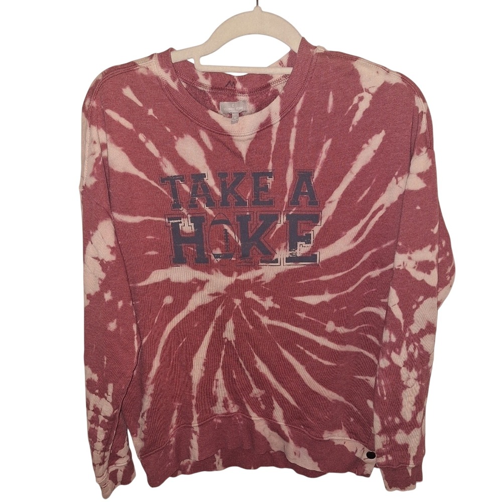 Kickoff Shop Hike Football‎ Sweat Shirt Size  Medium Snap Side Tie Dye Swirl